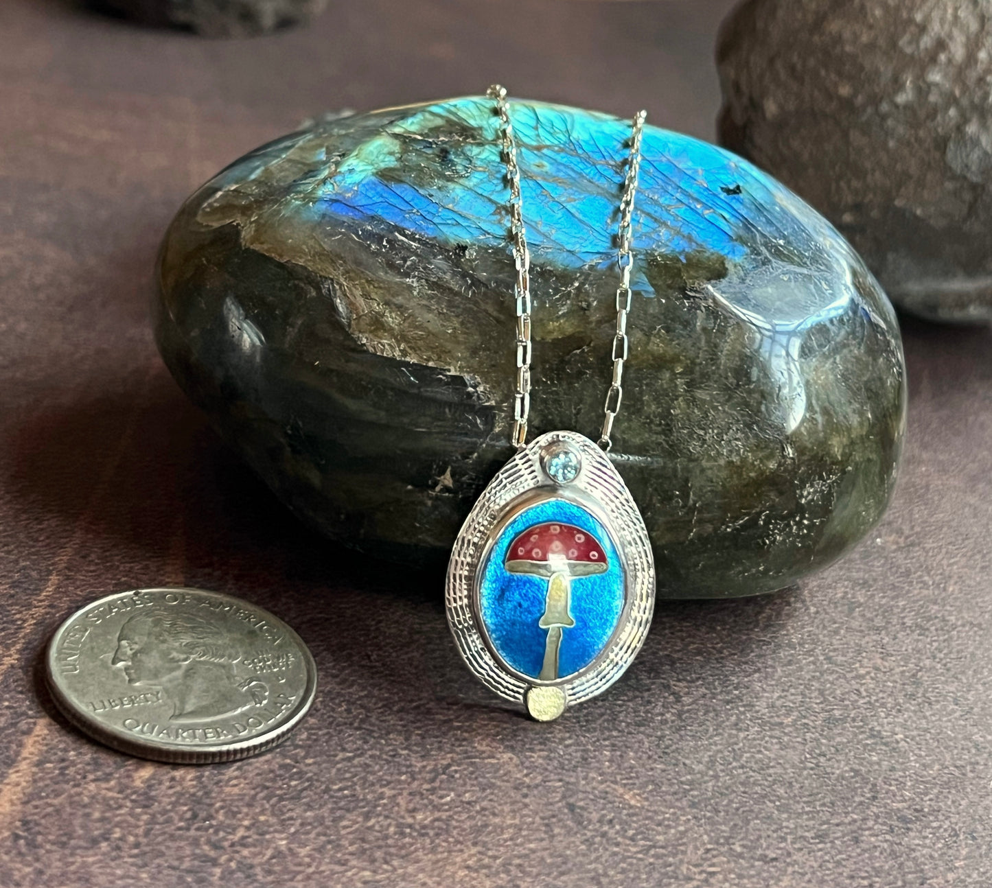 Fly Agaric Mushroom Necklace