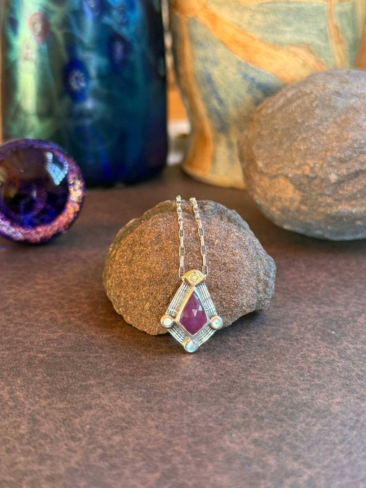 Ruby Guardian Portal Necklace