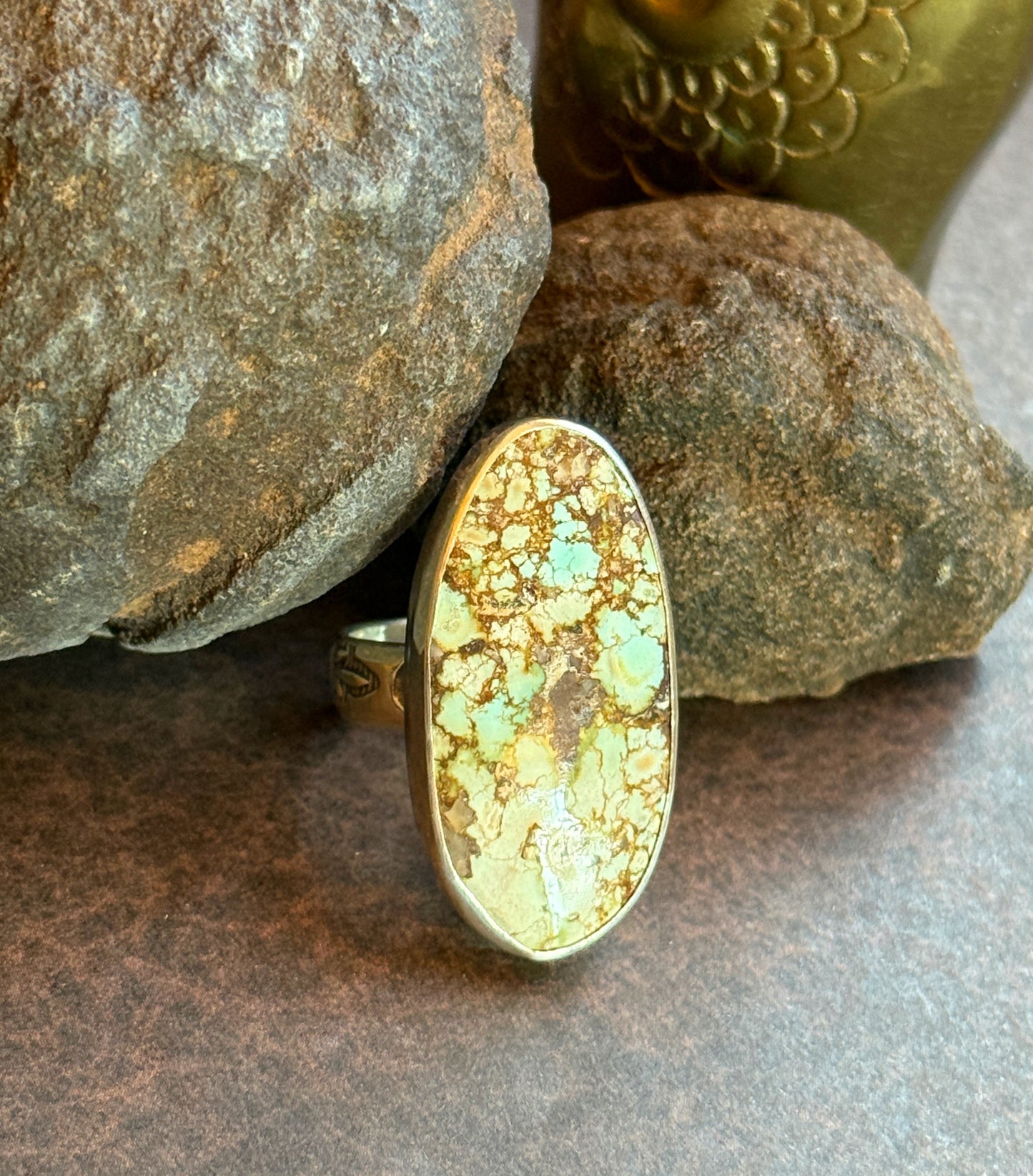 Earthen Sky Turquoise Ring - size 9