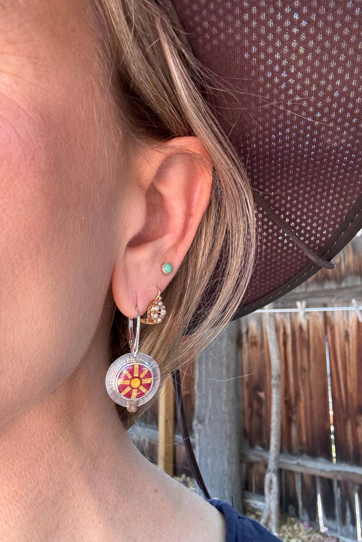 Sunwheel Portal Earrings
