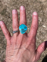 Load image into Gallery viewer, Arizona Kingman Turquoise Ring - size 8.25