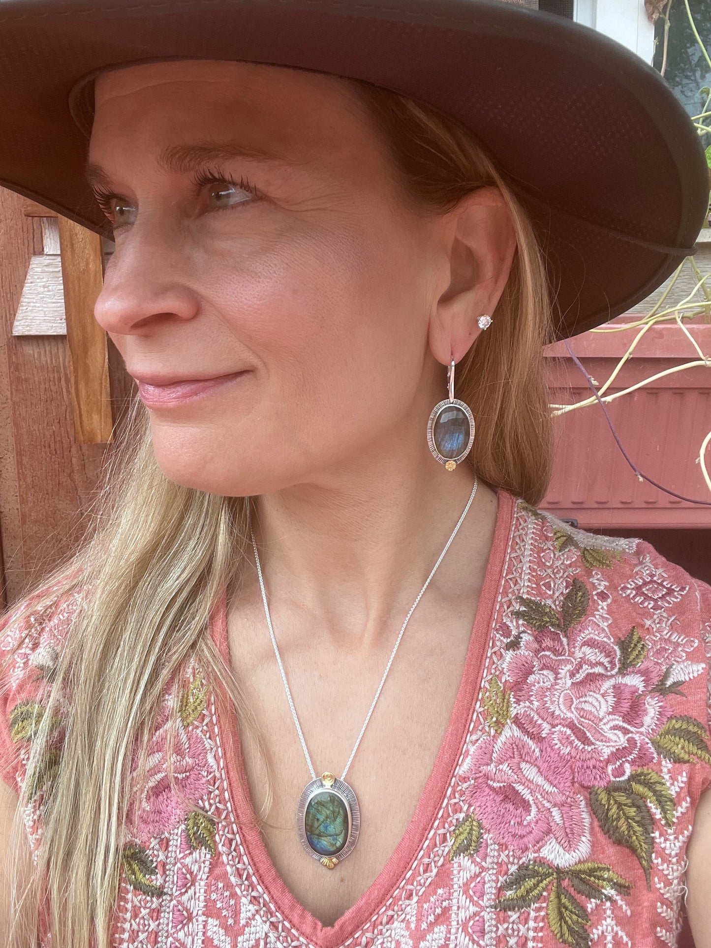 Labradorite Earrings