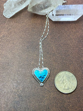 Load image into Gallery viewer, Blue Enamel Heart Necklace