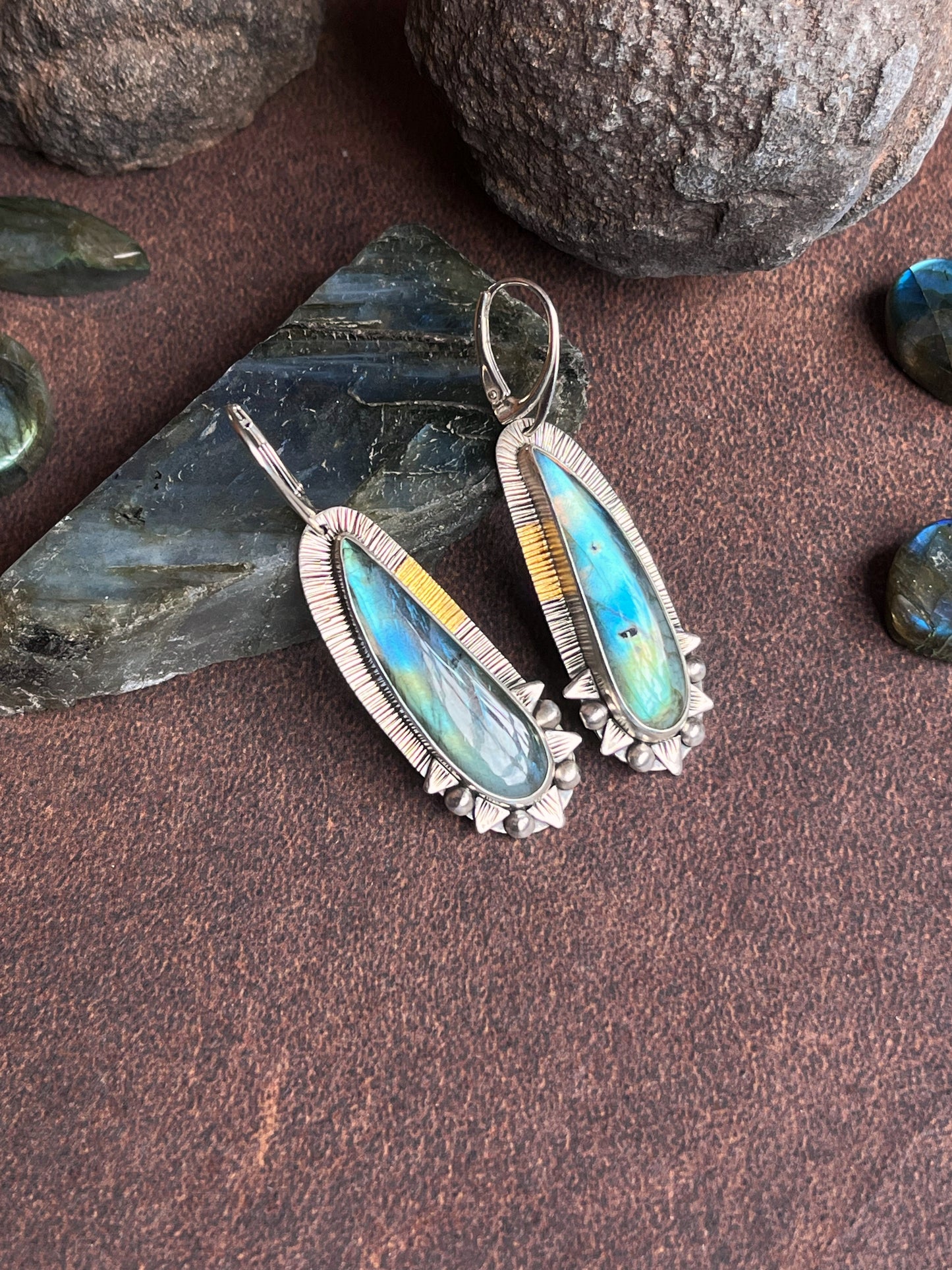 Labradorite Earrings