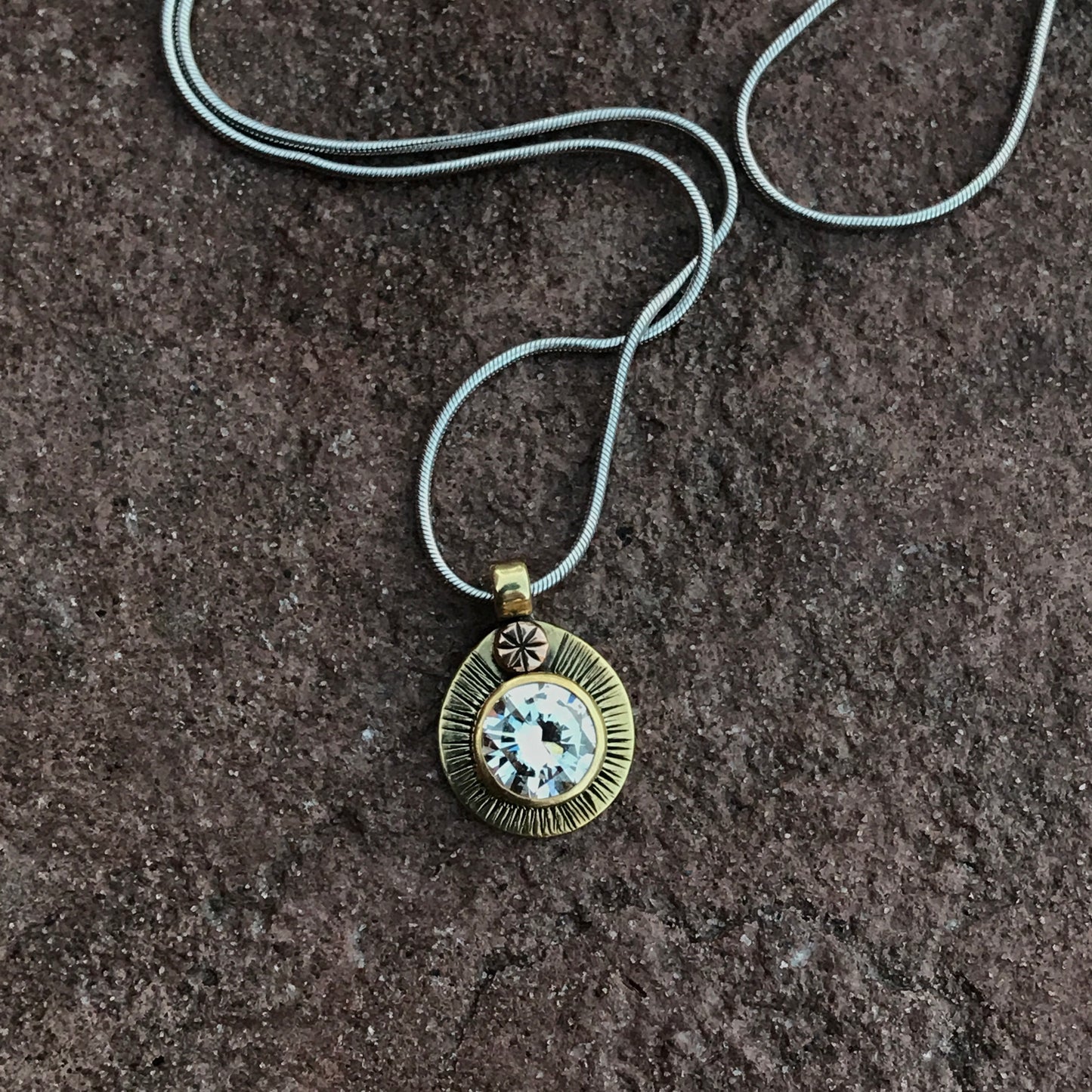 High Karat Gold Solitaire Necklace - Choose Your Stone