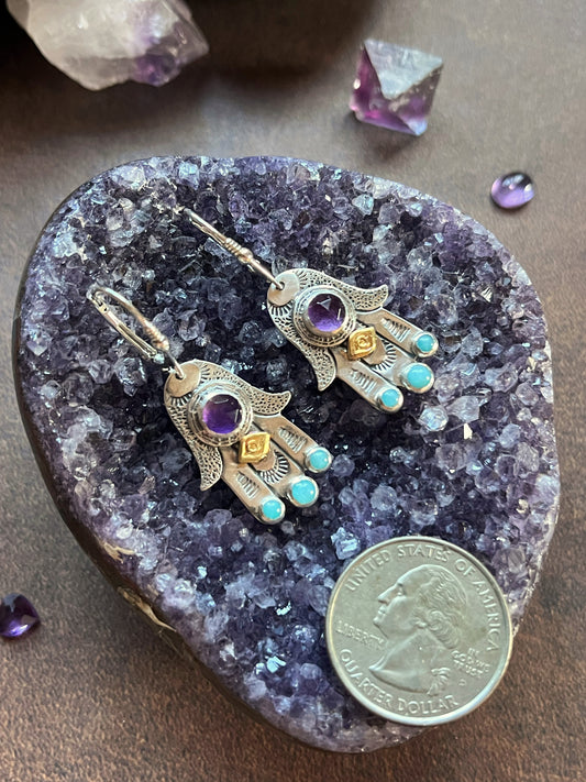 Hamsa Earrings