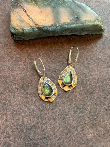 Labradorite Radiance Drop Earrings