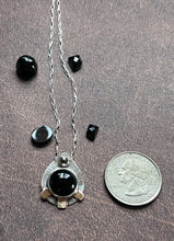 Load image into Gallery viewer, Black Onyx and Pyrite Necklace