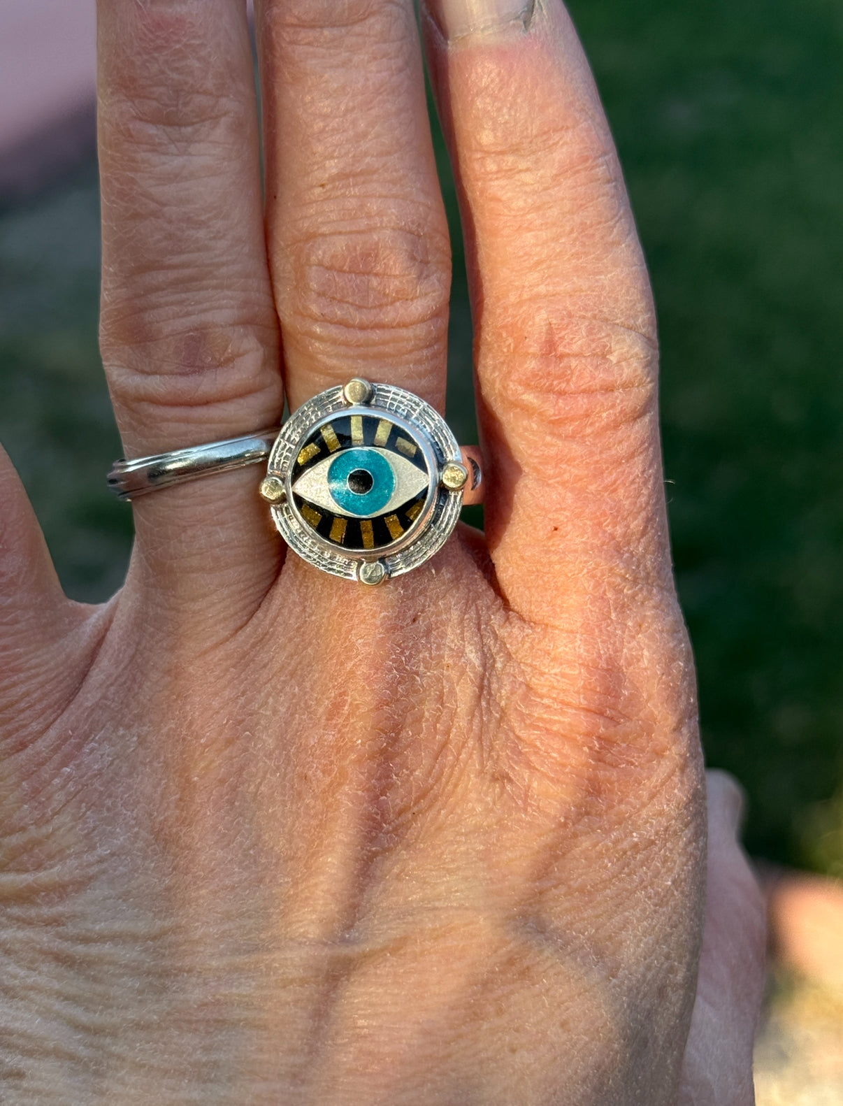Enamel Evil Eye Ring
