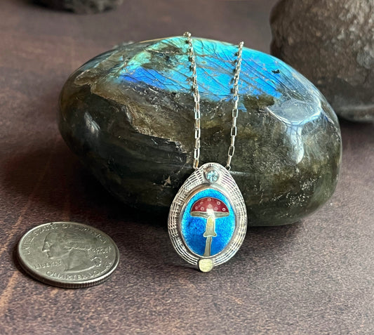 Fly Agaric Mushroom Necklace