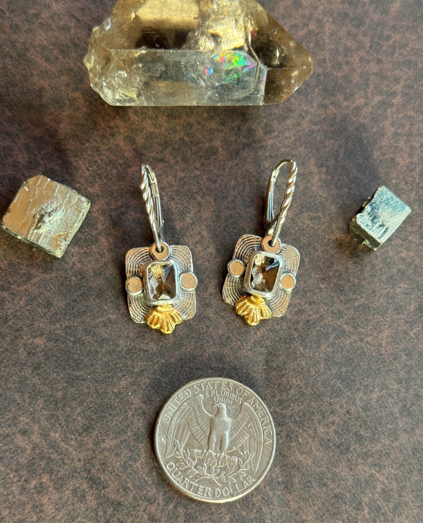 Smoky Quartz Earrings