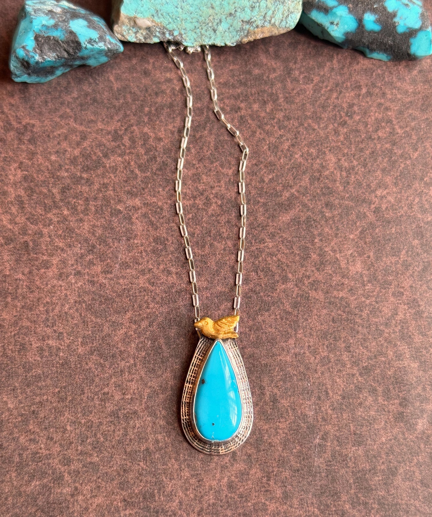 Songbird Sleeping Beauty Turquoise Necklace