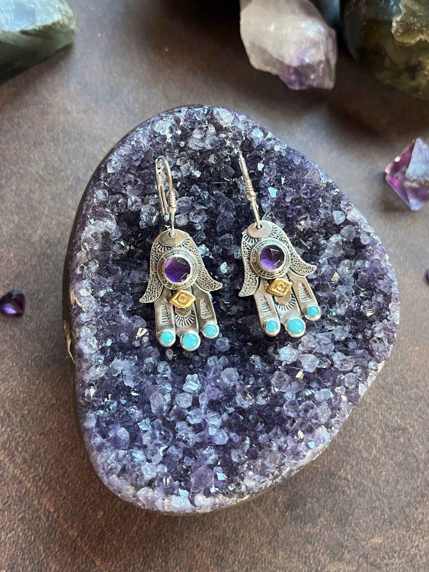 Hamsa Earrings