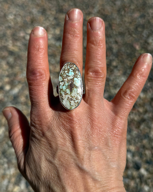 Earthen Sky Turquoise Ring - size 9