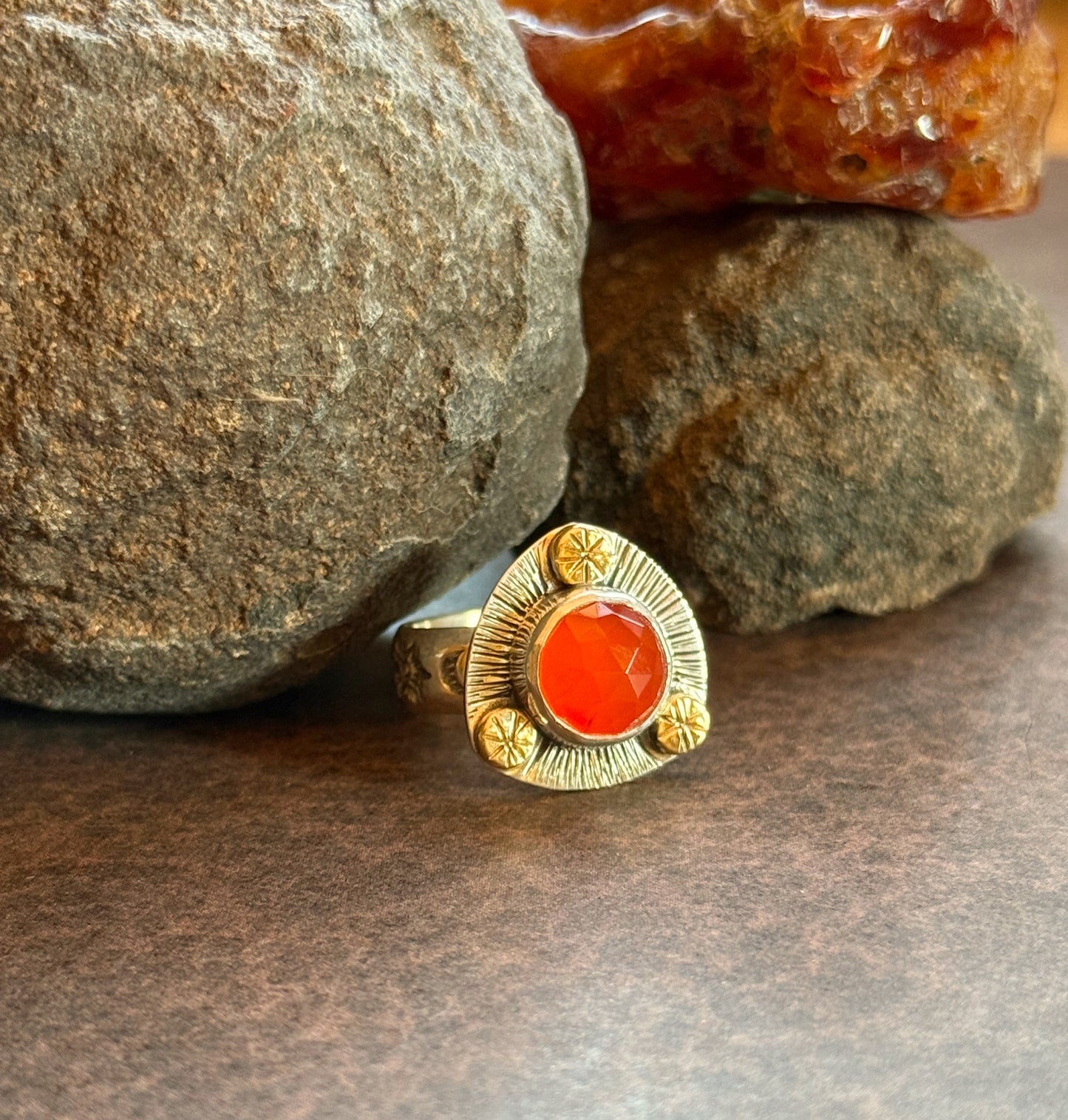 Solar Flame Ring - size 7