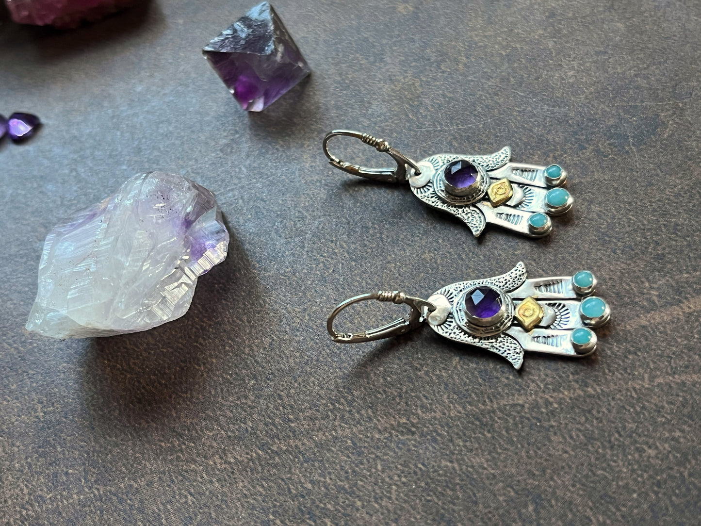 Hamsa Earrings