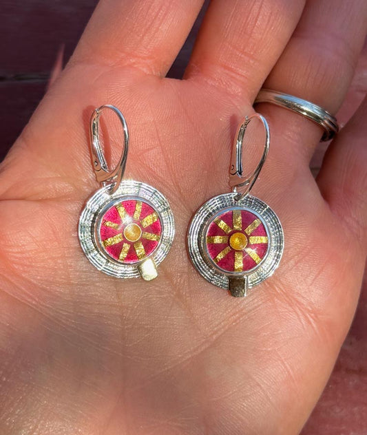 Sunwheel Portal Earrings