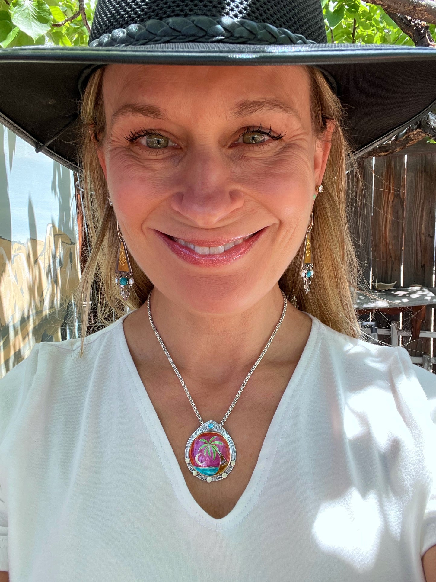 Beach Scene Necklace