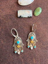 Load image into Gallery viewer, Evil Eye Hamsa Earrings