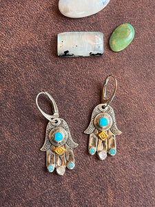 Evil Eye Hamsa Earrings