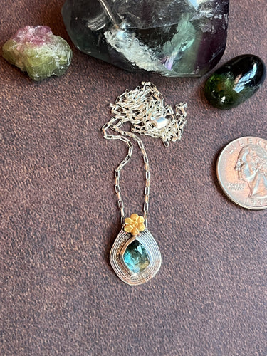 Blue Tourmaline Necklace