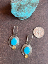 Load image into Gallery viewer, Kingman Arizona Turquoise Earrings