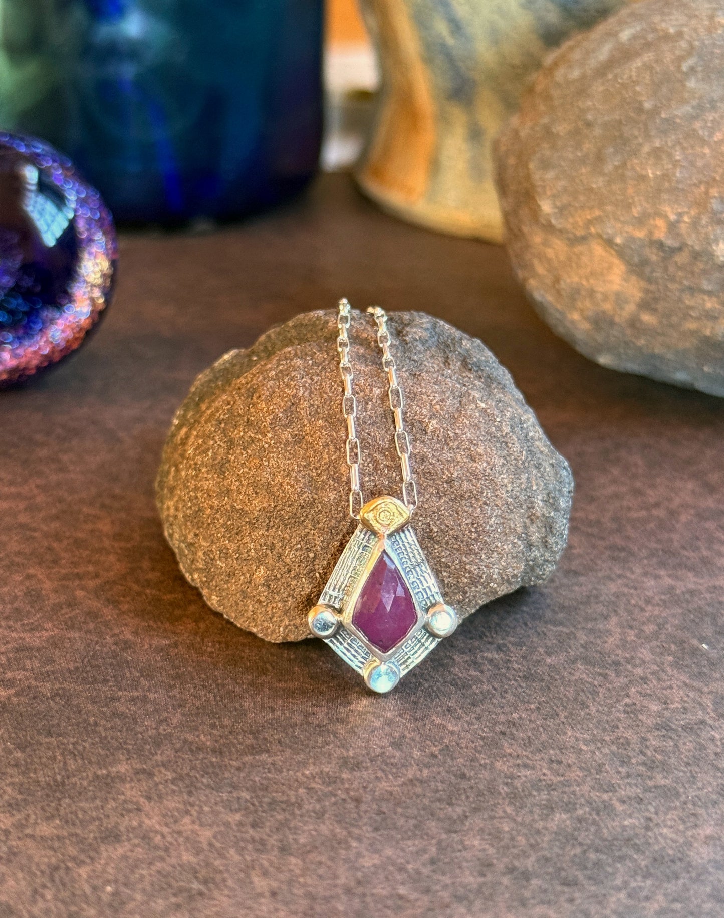 Ruby Guardian Portal Necklace