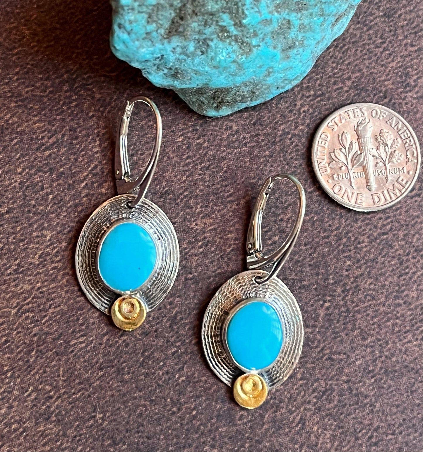 Kingman Arizona Turquoise Earrings
