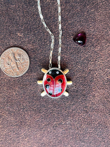 Cloisonné Ladybug Necklace