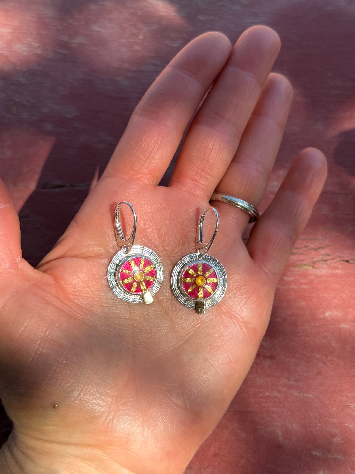 Sunwheel Portal Earrings