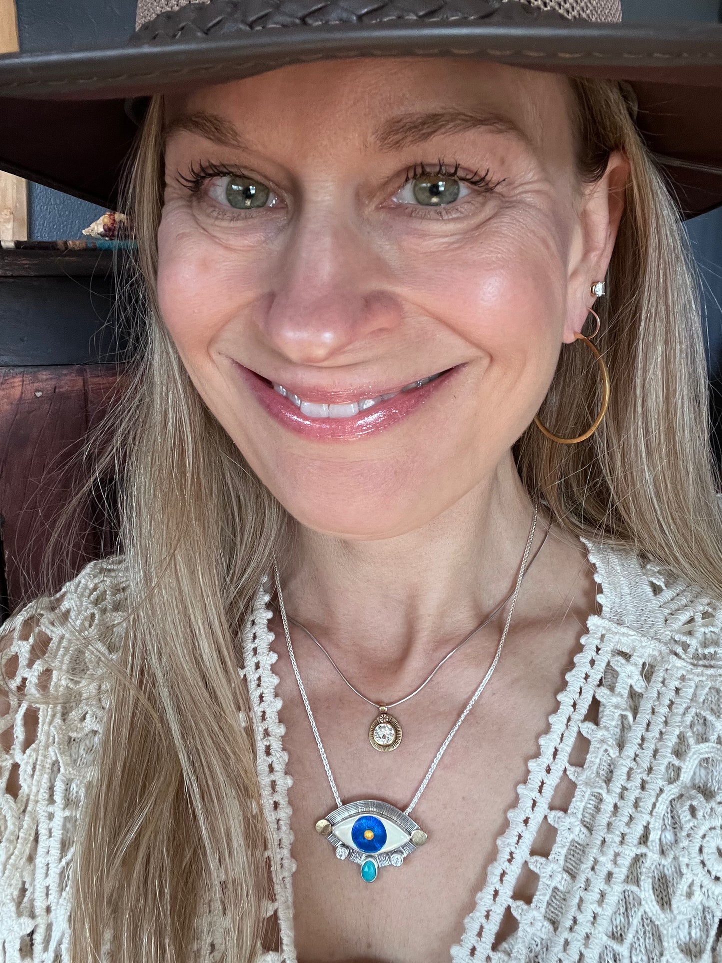 All Seeing Eye Evil Eye Necklace