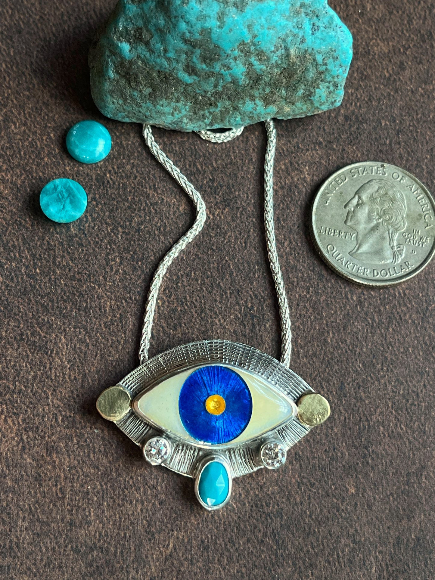 All Seeing Eye Evil Eye Necklace