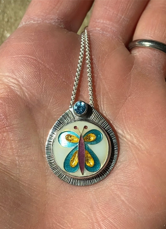 Reserved for Nani Butterfly Necklace