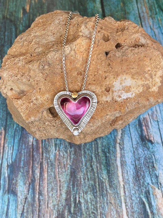 Purple Heart Necklace