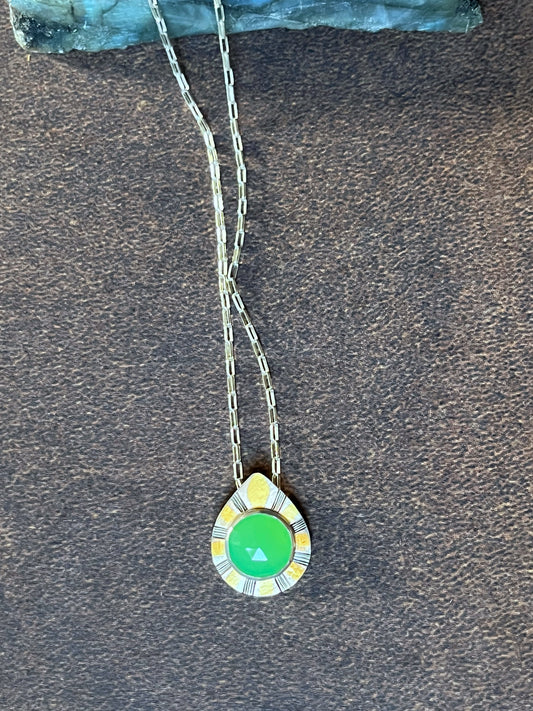 Chrysoprase Chalcedony Necklace