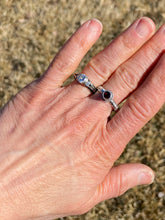 Load image into Gallery viewer, Garnet Sterling Silver Ring- size 7