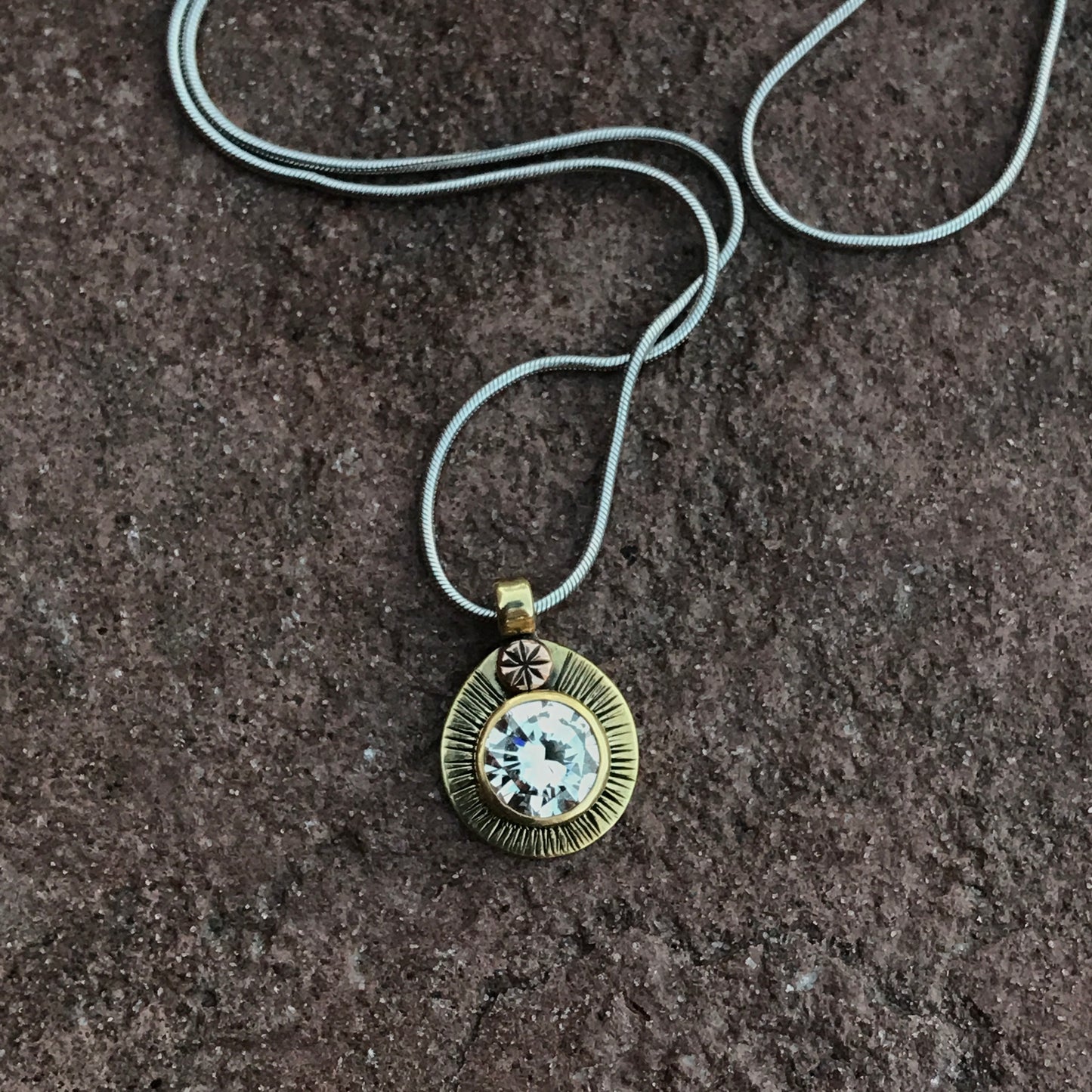 High Karat Gold Solitaire Necklace - Choose Your Stone