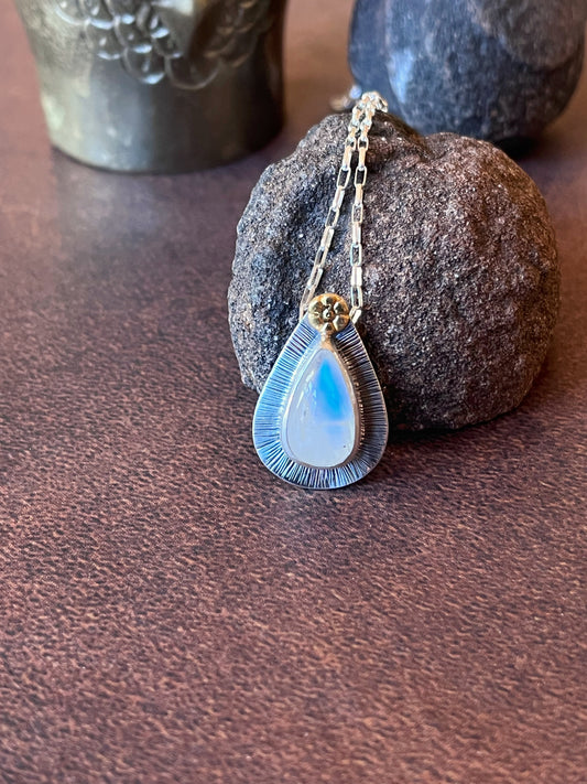 Rainbow Moonstone Necklace