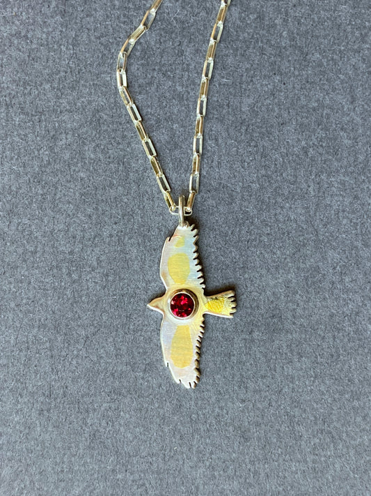 Raven Spirit Charm Necklace