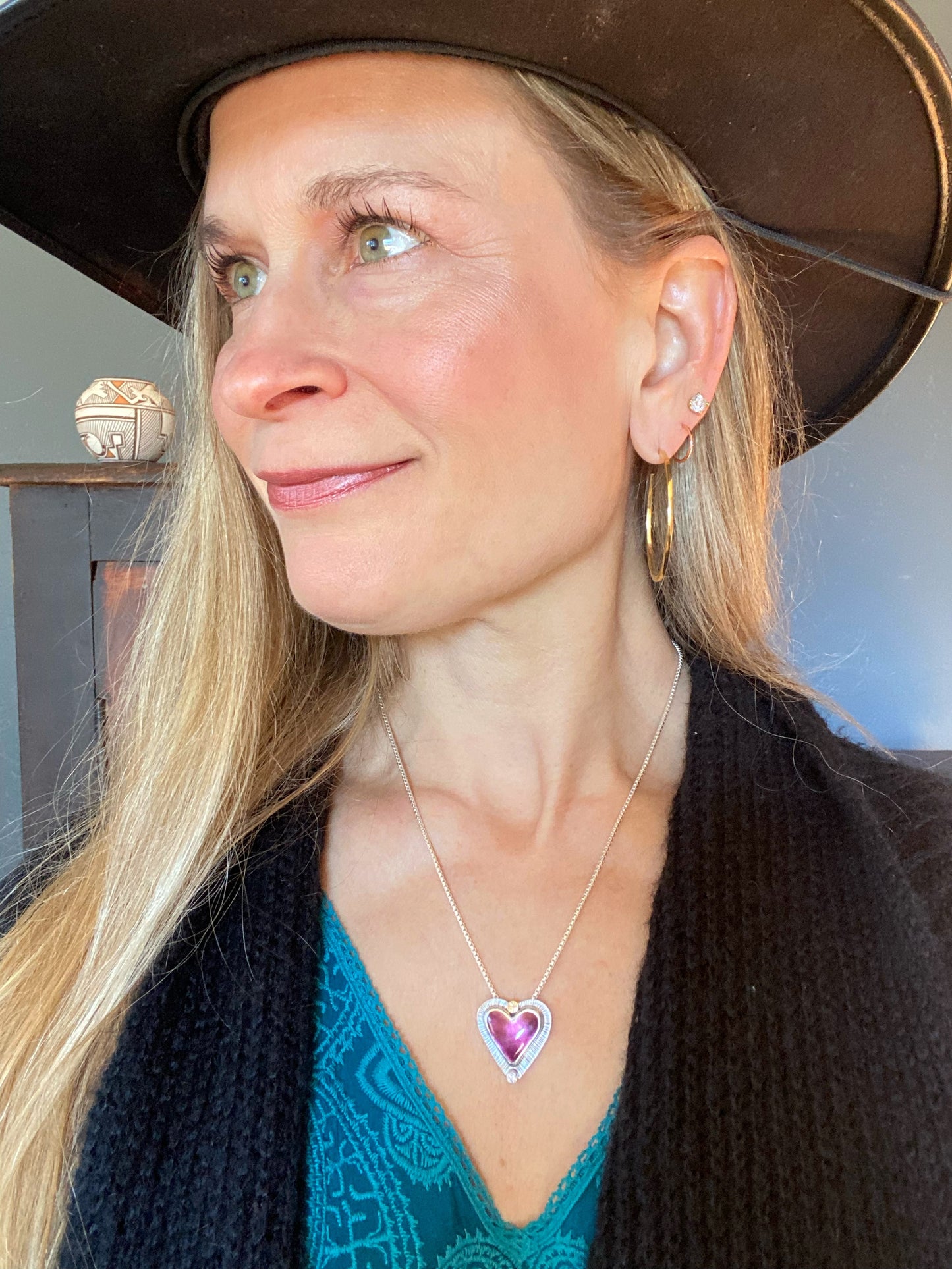 Purple Heart Necklace