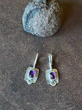 Load image into Gallery viewer, Faceted Amethyst Earrings