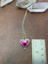 Load image into Gallery viewer, Pink Enamel Heart Necklace